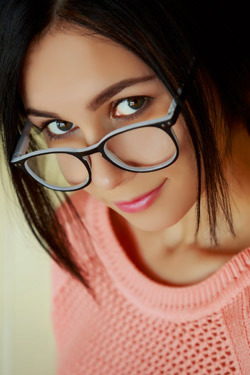 Nerdy Girl Alla Plays With Her Sweet Pussy